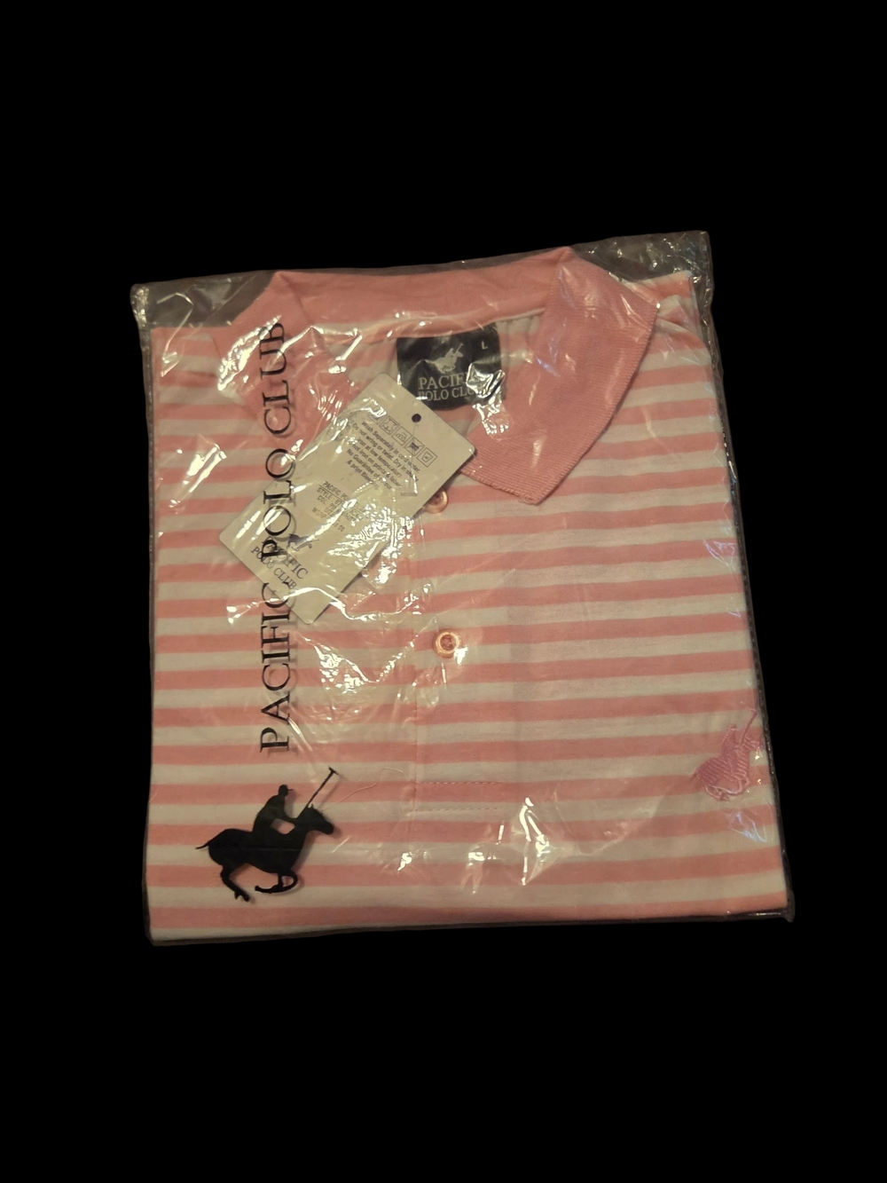 Pink Striped Men’s Polo Shirt